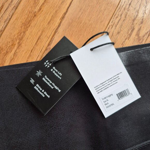 Knix Papaya Faux Leather Leggings XL - Picture 6 of 16